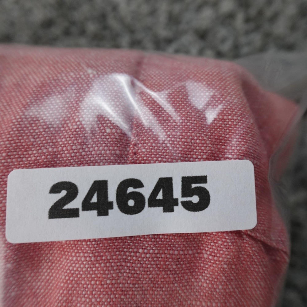 Gap Shirt Mens M Pink Linen Chambray Button Up Long Sleeve Casual Beach Summer - Picture 8 of 8
